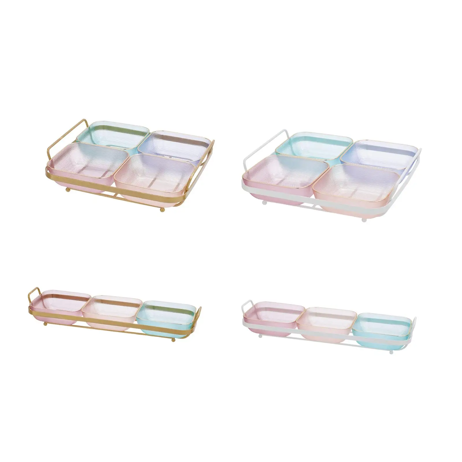 Candy Serving Tray Condiment Container Appetizer Snack Tray Dish Plate Dessert Plate Platter for Kitchen Hotel Home Party