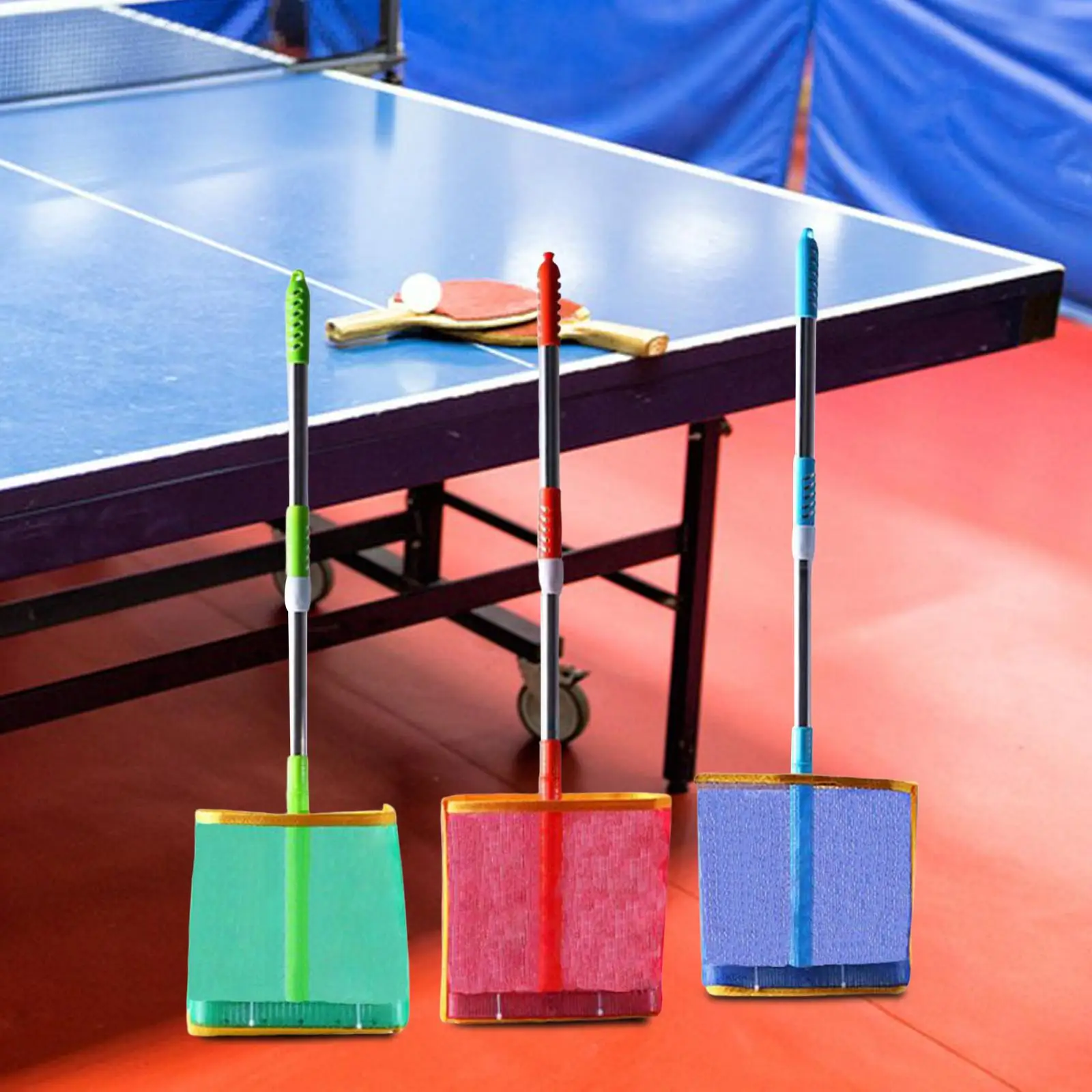 Long Table Tennis Ball Picker, 100 Balls Capacity Adjustable Length Collector