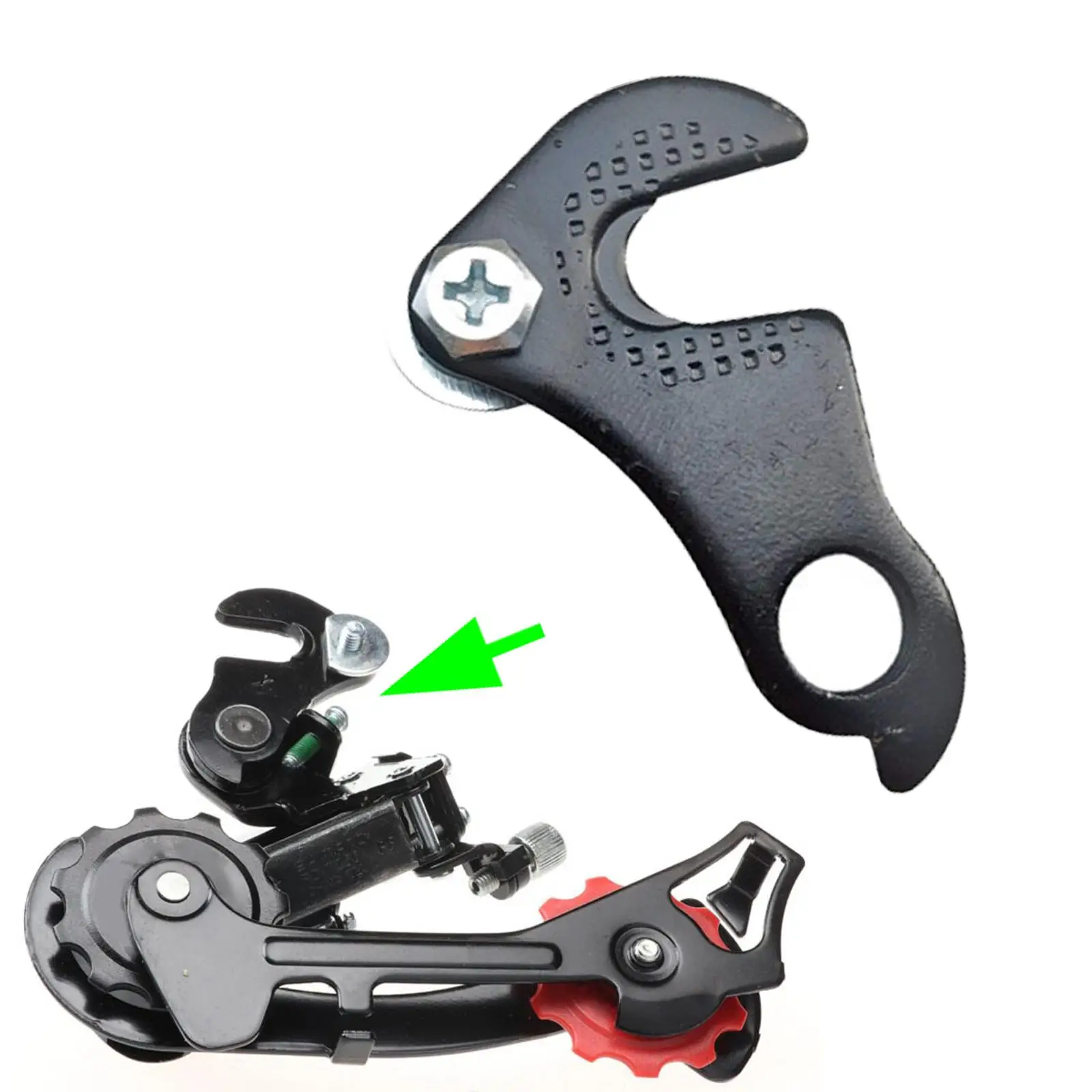 Bicycle Frame Iron Tail Hook Bike Rear Derailleur Hanger with Screws Road MTB