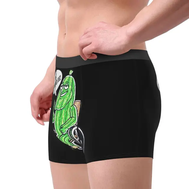Food Porno Cucumber Funny Design Underpants Cotton Panties Men's Underwear  Print Shorts Boxer Briefs x0825