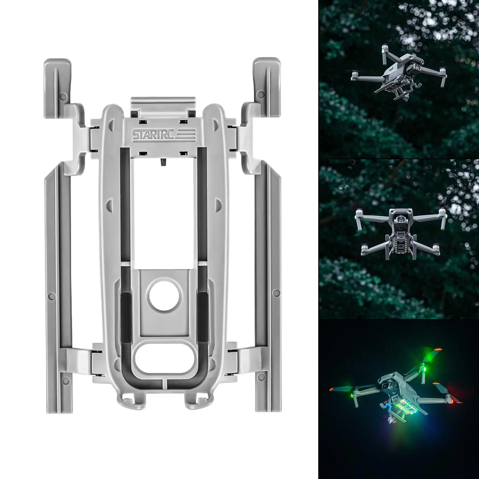 LED Light Landing Gear Extensions Skid Folding for DJI Air 2S for DJI Mavic Air 2 Drone Accessories Other RC Model Vehicle Parts