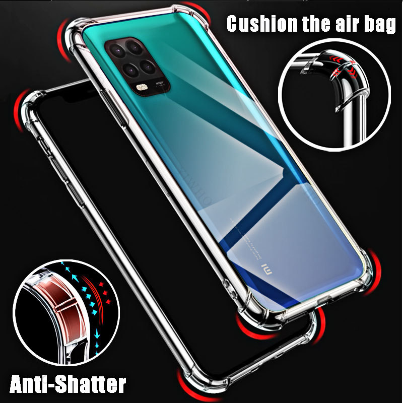 Klare Handyhülle für Xiaomi Mi 10 Lite 5G, TPU, transparent, HD-Abdeckungen, Schale für Xiaomi Mi 10 Lite 5 g, 6,57 Zoll, M2002J9G, stoßfest – Detail 4