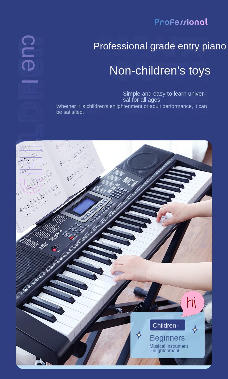 Title 18, Electronic Organ Adults Children Beginners 61 K...