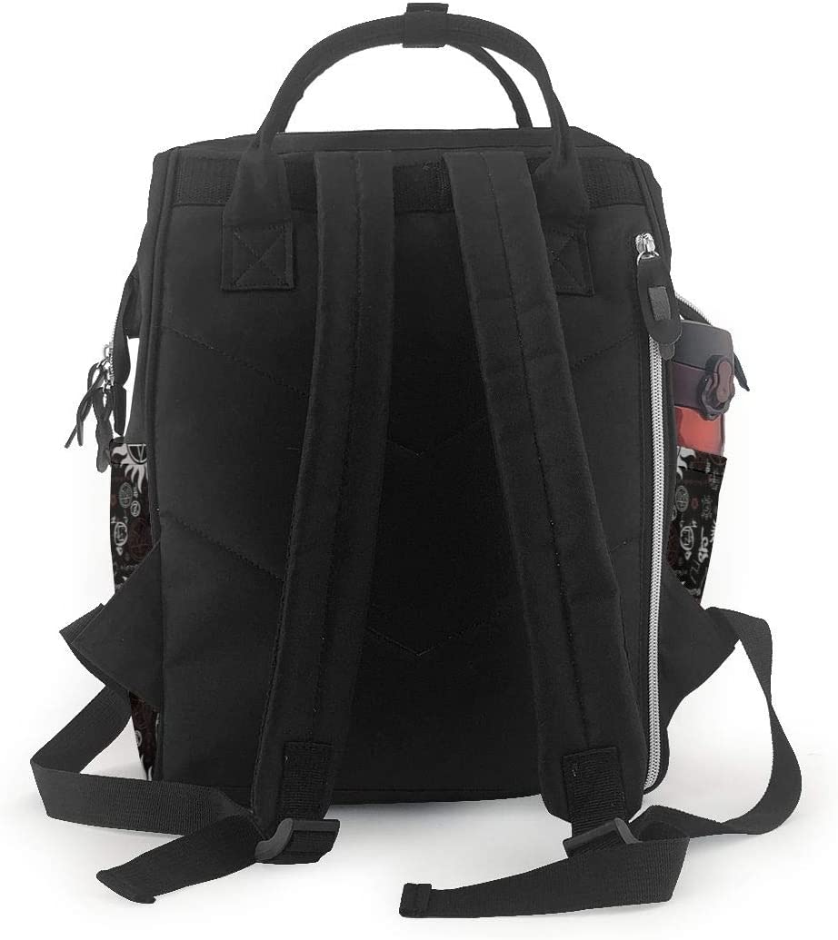 Wickelt asche übernat ürliche Symbole schwarze Baby tasche Windel wasserdichter Reise rucksack woemn große Kapazität Multifunktion rucksäcke – Detail 3