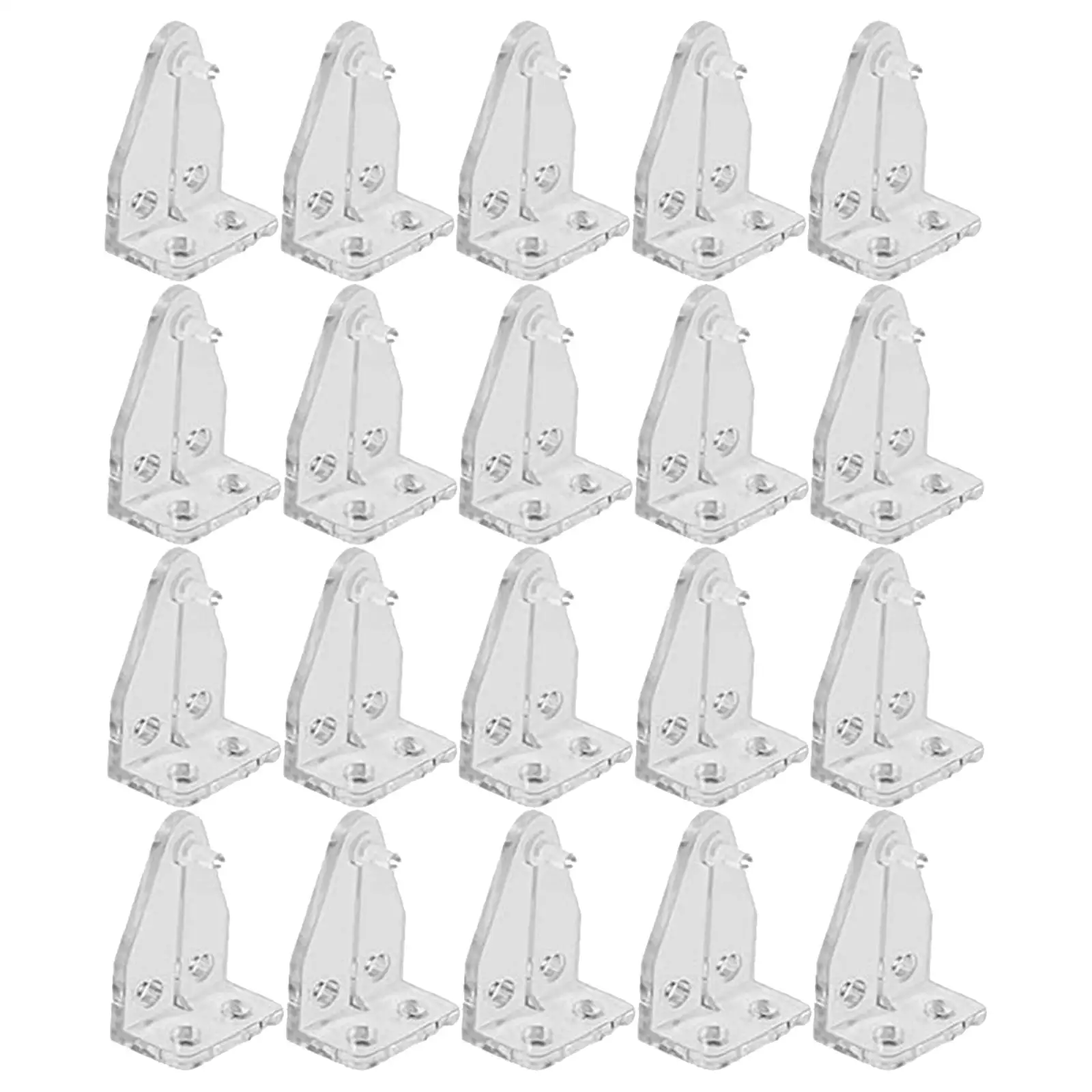 20Pcs  Positioning Hooks Clear Bracket Connector for Roller Shutters