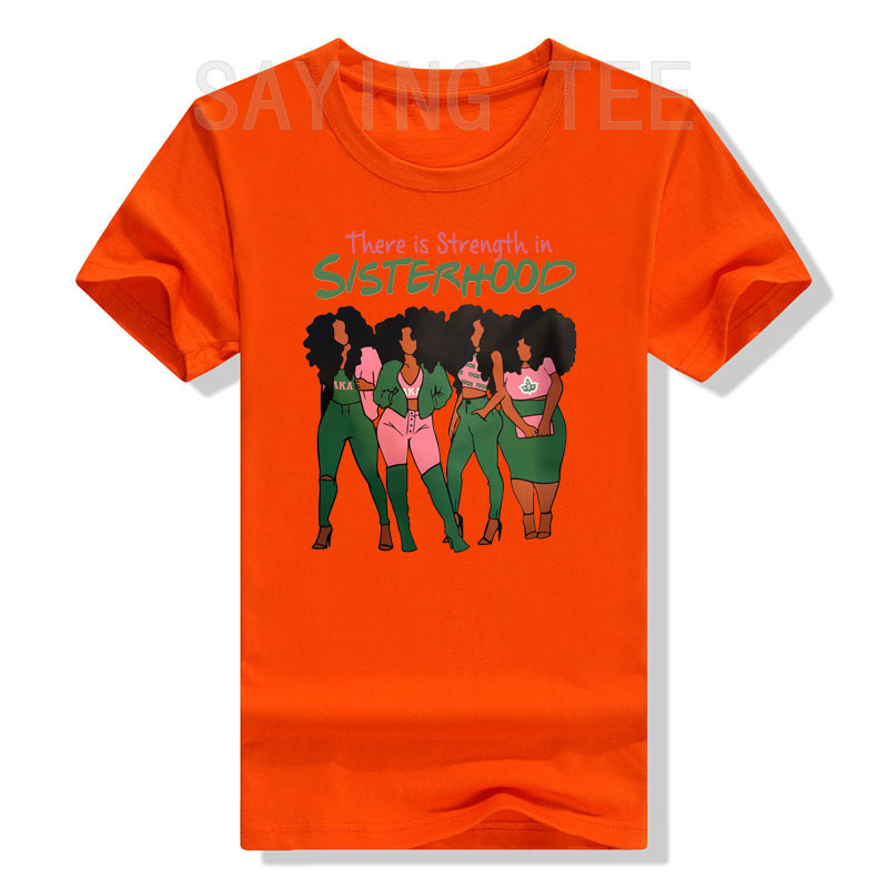 Es gibt Stärke in Schwestern schaft schwarze Geschichte Melanin Königin T-Shirt Afro amerikaner Schwestern Grafik T-Shirt Top Afro Sistas Kleidung – Detail 11