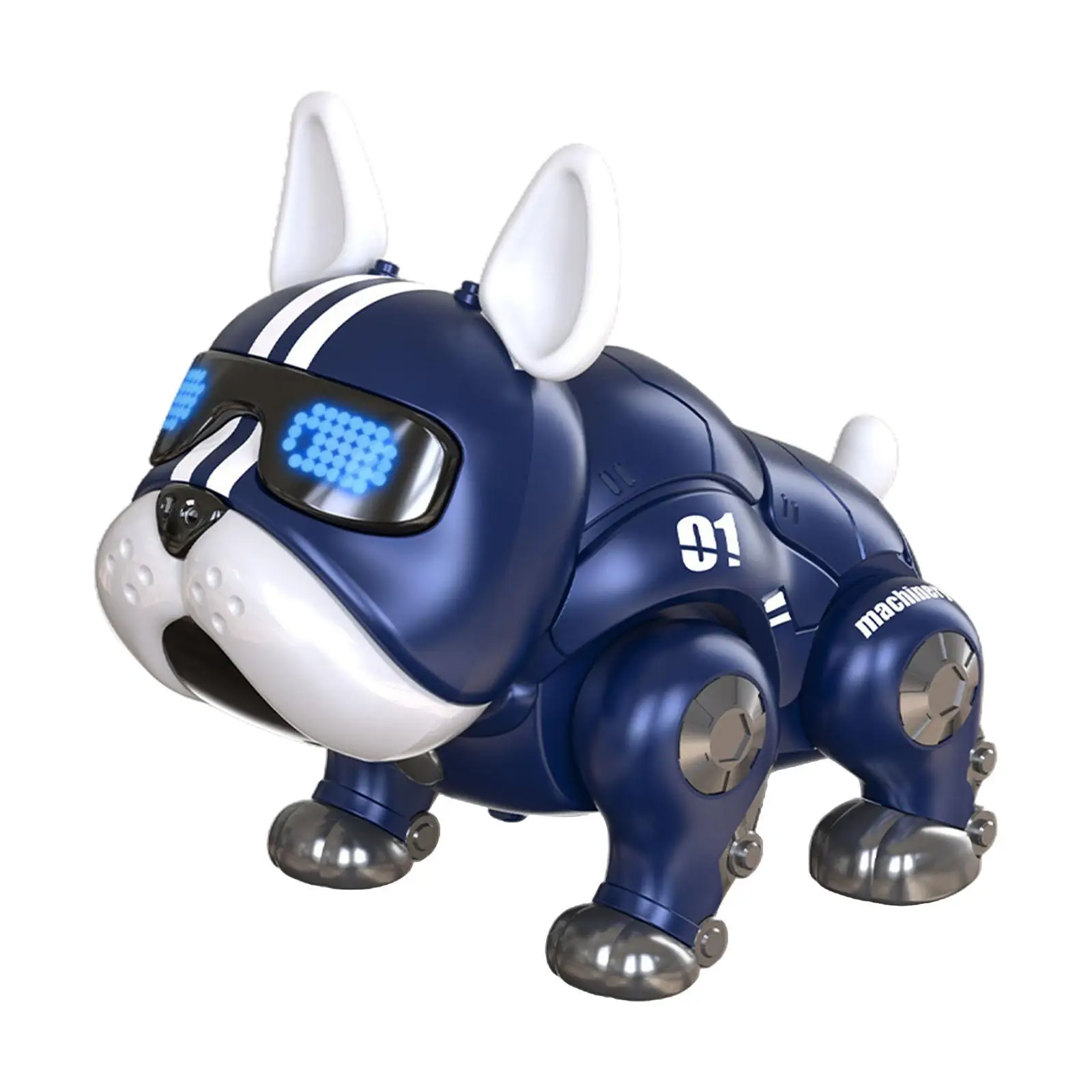 Walking Dancing Robot Dog Toys with Light Early Educational Intelligent Interactive Dog for Kids