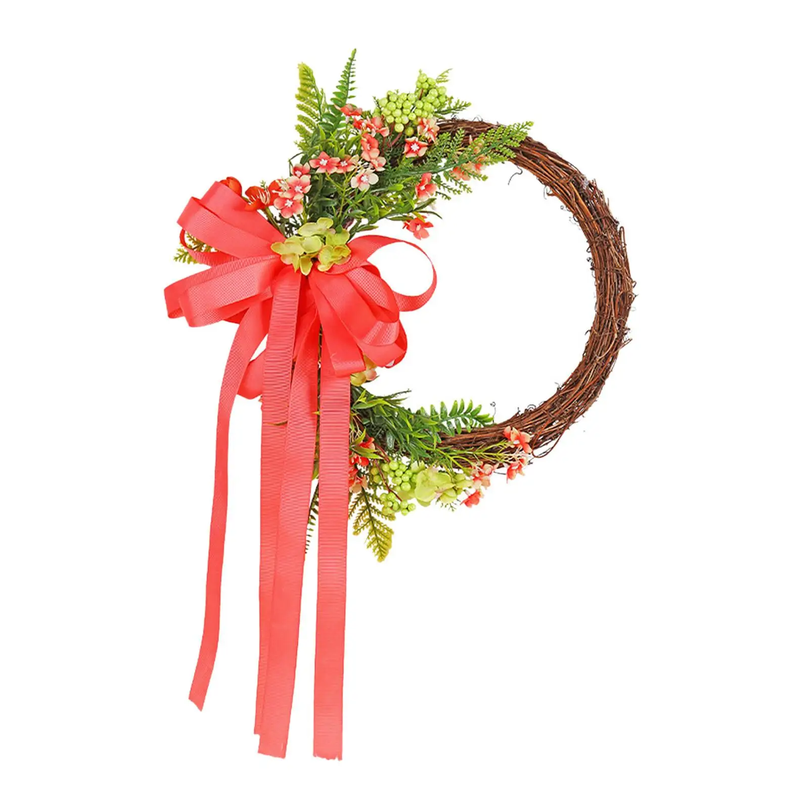 Spring Artificial Wreath Party Supplies Fall Decorations Artificial Garland for Outside Indoor Home Wall Gallery Windows