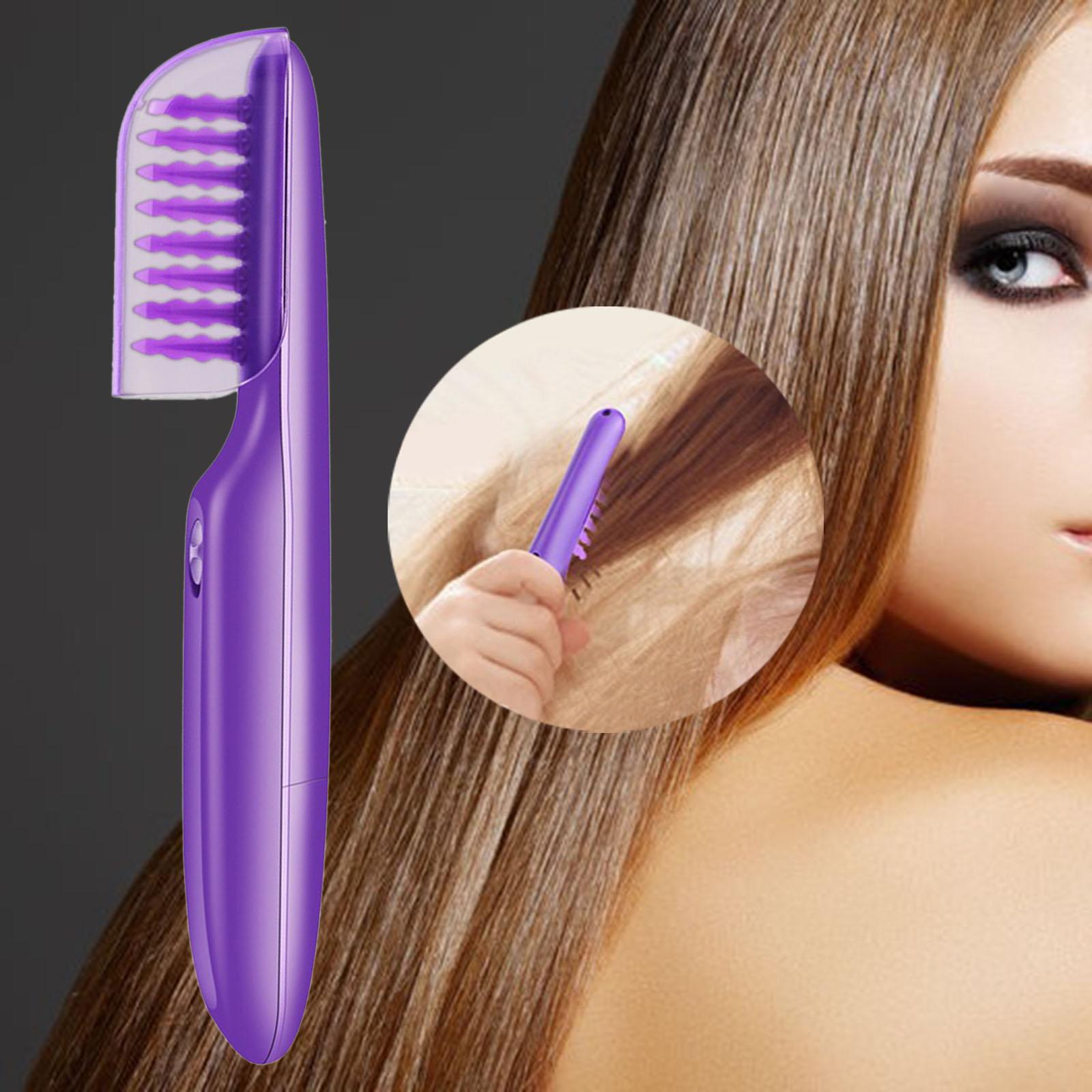 Electric Hair Brush Comb Anti Static Wet Fine Straightens Frizzy Hair Automated Detangle Comb for Adults Kids Hair Styling