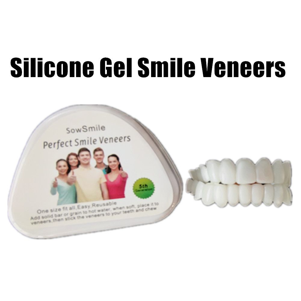 Best of SowSmile Soft Silicone Gel Dental Oral Upper Lower Fake False Teeth Cover Perfect Smile Veneers Dentures Braces Equipment Mold Reviews & Tips