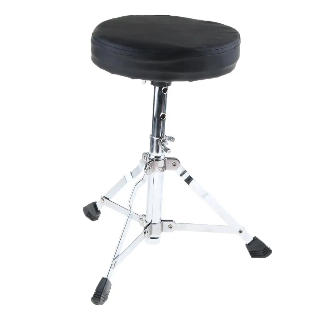 1 Piece Height Adjustable Drum Stool Black Drum Stool Drummer Seat
