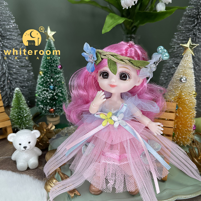 Neue Kawaii 1/12 Baby Tasche Puppe 10cm Ob11 Puppen Mit Kleidung Outfit Kleid Überraschung Bjd Puppen Figur Aktion Spielzeug für Mädchen Geschenke – Detail 3