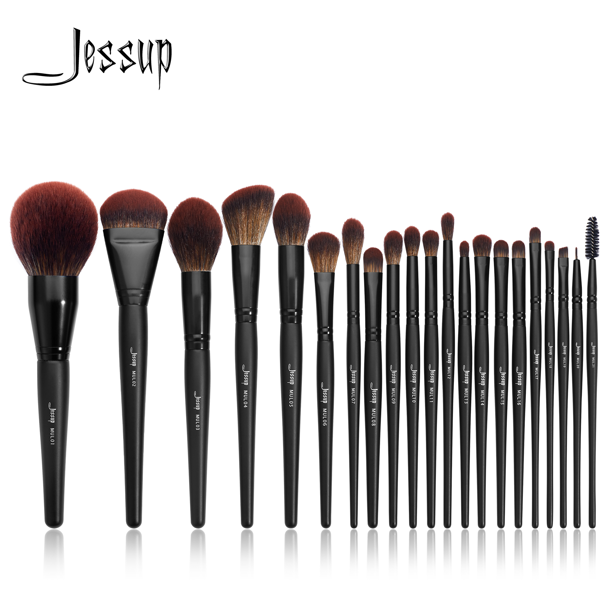 Best of Jessup Makeup Brushes Set, 3-21pcs Premium Synthetic Big Powder Brush Foundation Concealer Eyeshadow Eyeliner Spoolie Wooden T271 Reviews & Tips