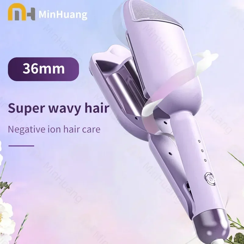 Best of New 36mm Wavy Hair Curlers Curling Iron Wave Volumizing Hair Lasting Styling Tools Egg Roll Head Waver Styler Wand Curling Irons Reviews & Tips