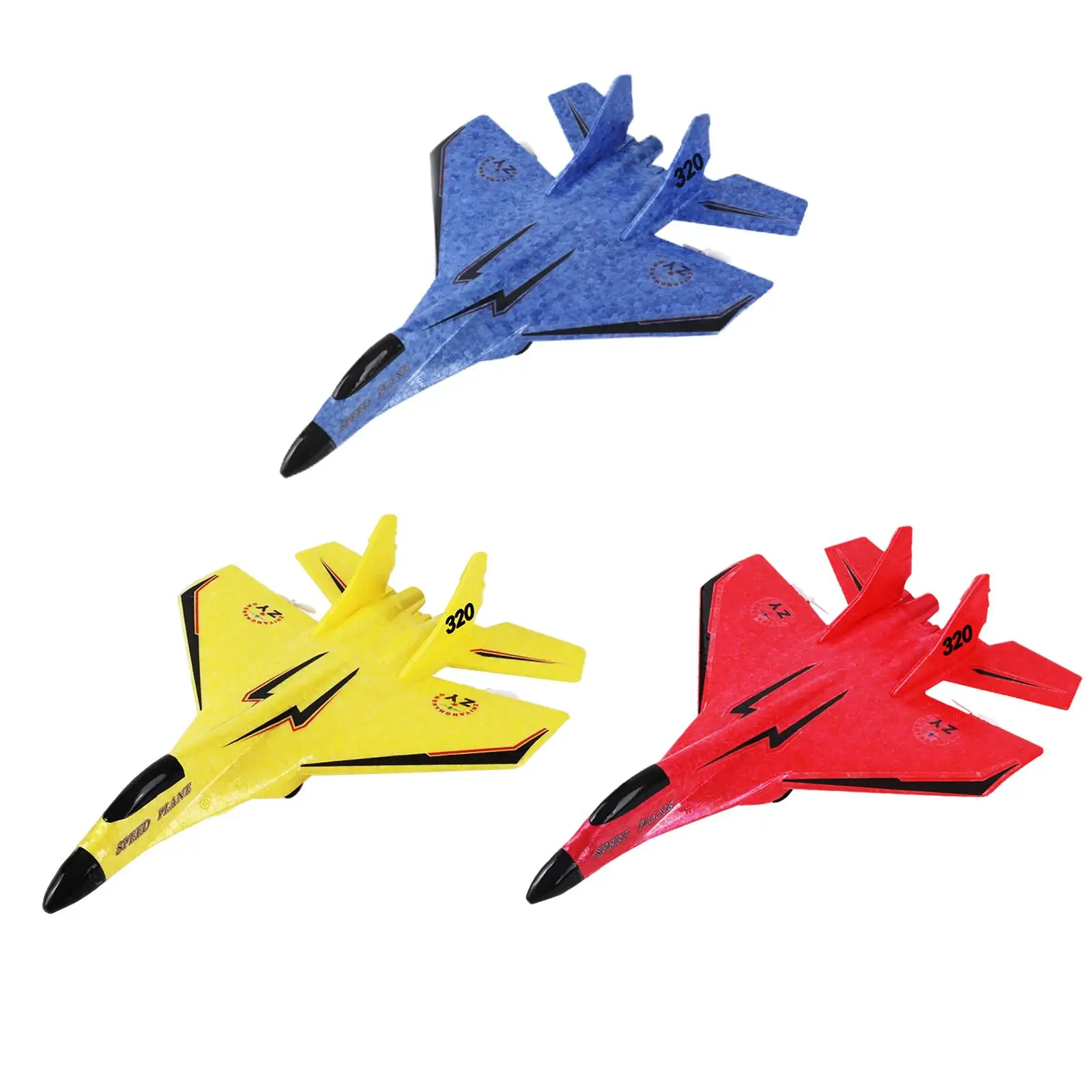 RC 2.4G Outdoor Flighting Toys Ready to Fly Fighter Toys Foam RC Airplane 2 Channel RC Glider for Kids Beginner Adults