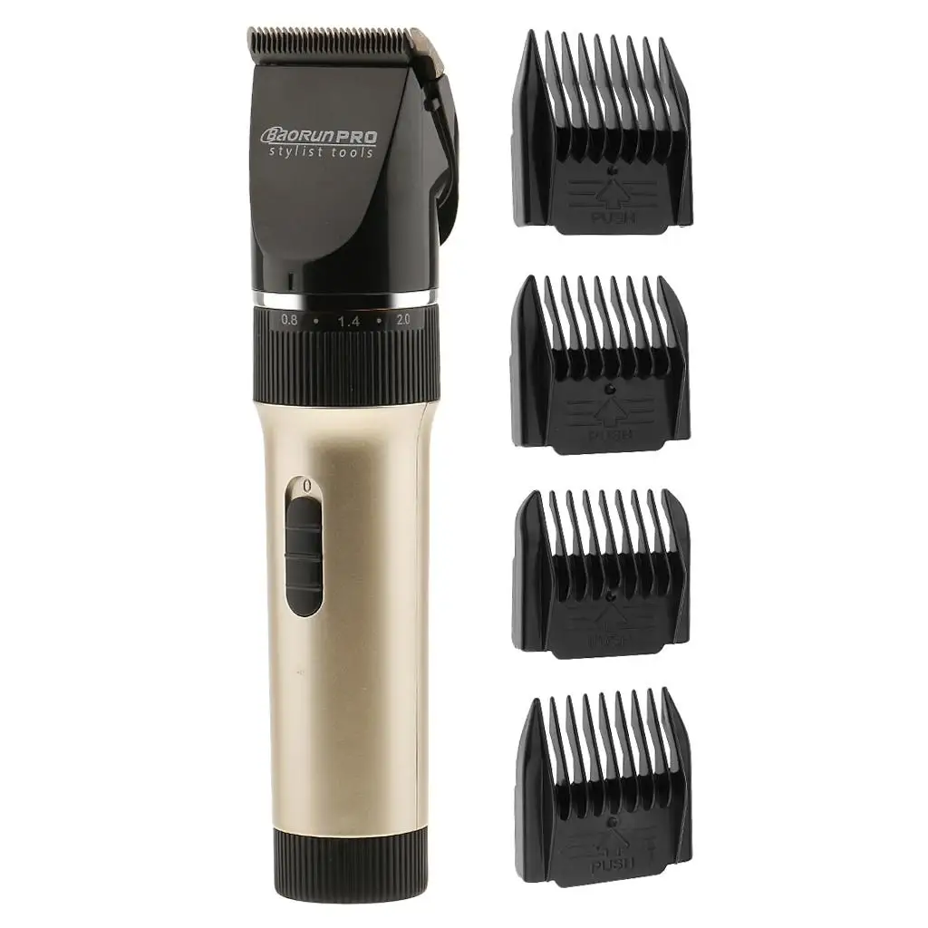 Rechargeable Barber Hair Clipper Hairstyle Grooming Trimmer Kit EU Plug