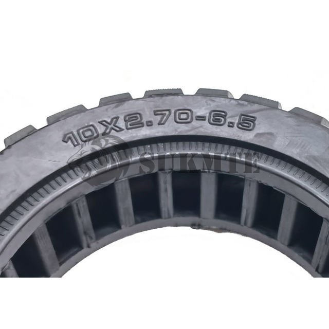 Electric Scooter Inner Tube - 10X2.5 / 2.75 45 Degree Valve Thickened Yellow Stripes