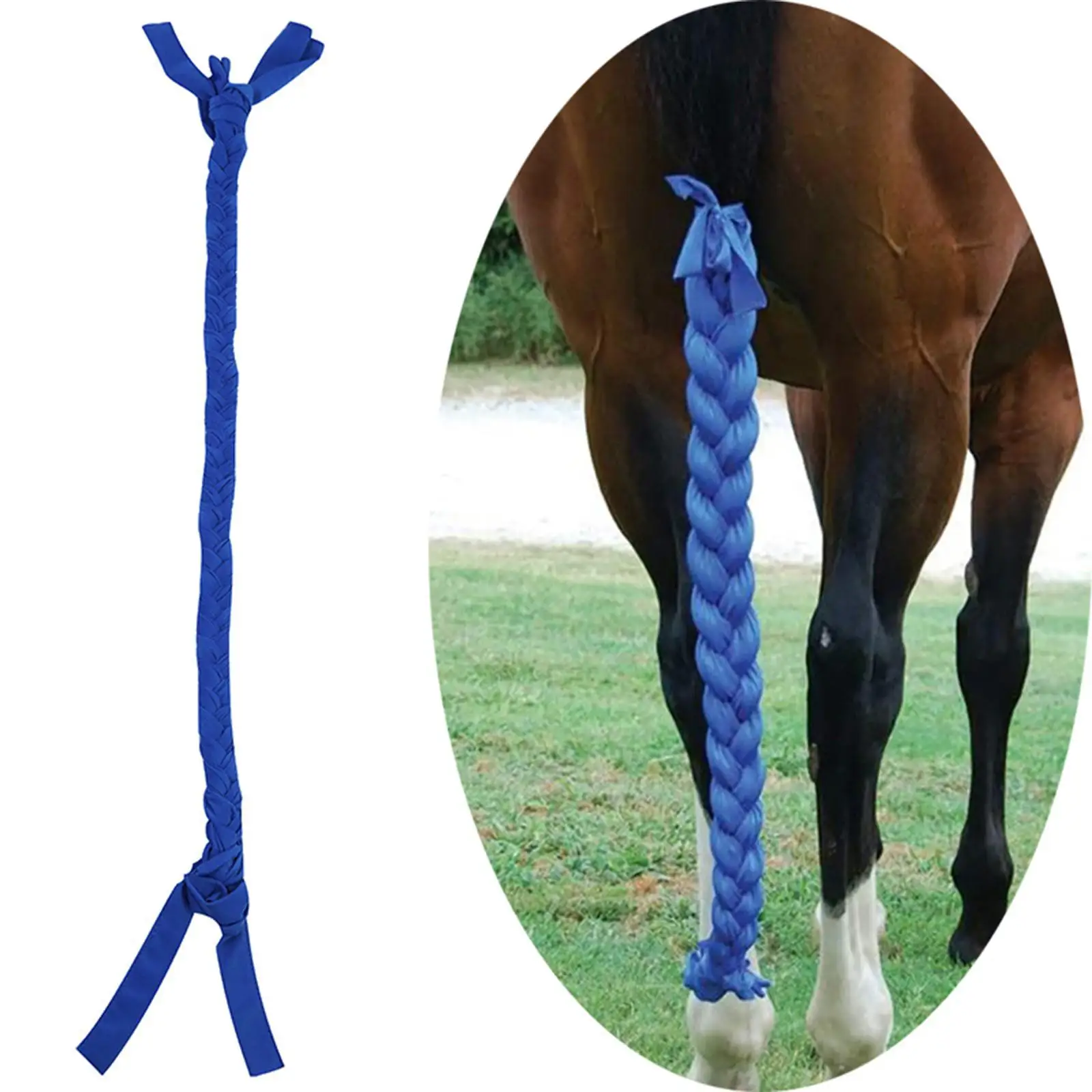 Horse Tail Bag Horse Riding Tails Decoration 3 Tubes  Ponytail Halters String