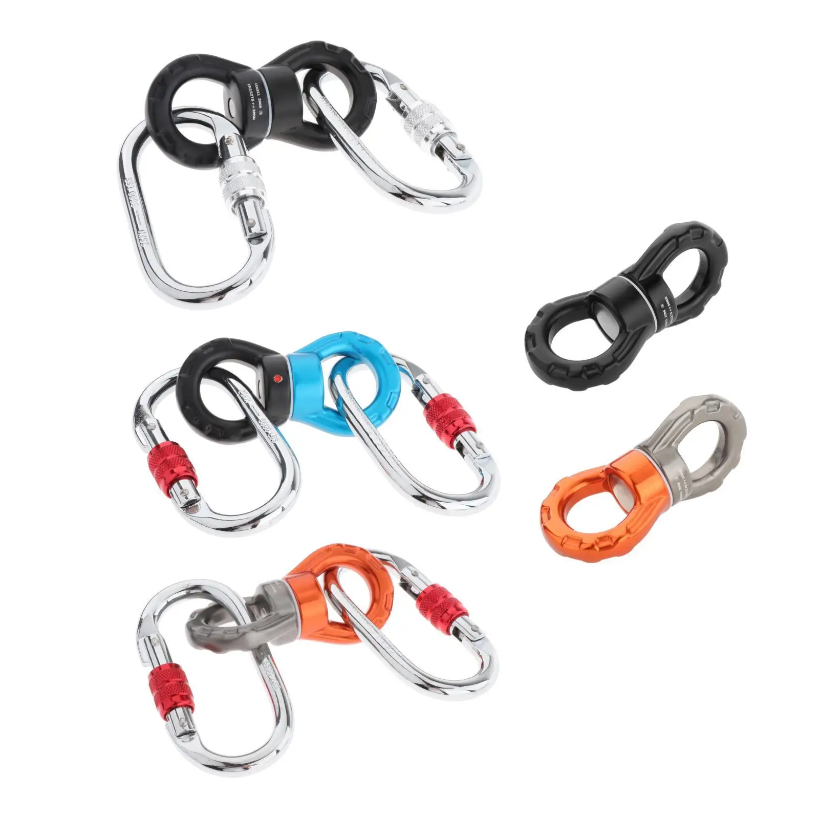 Swing Swivel 30kN Rotational Safety for Rock Climbing Indoor Aerial Rig