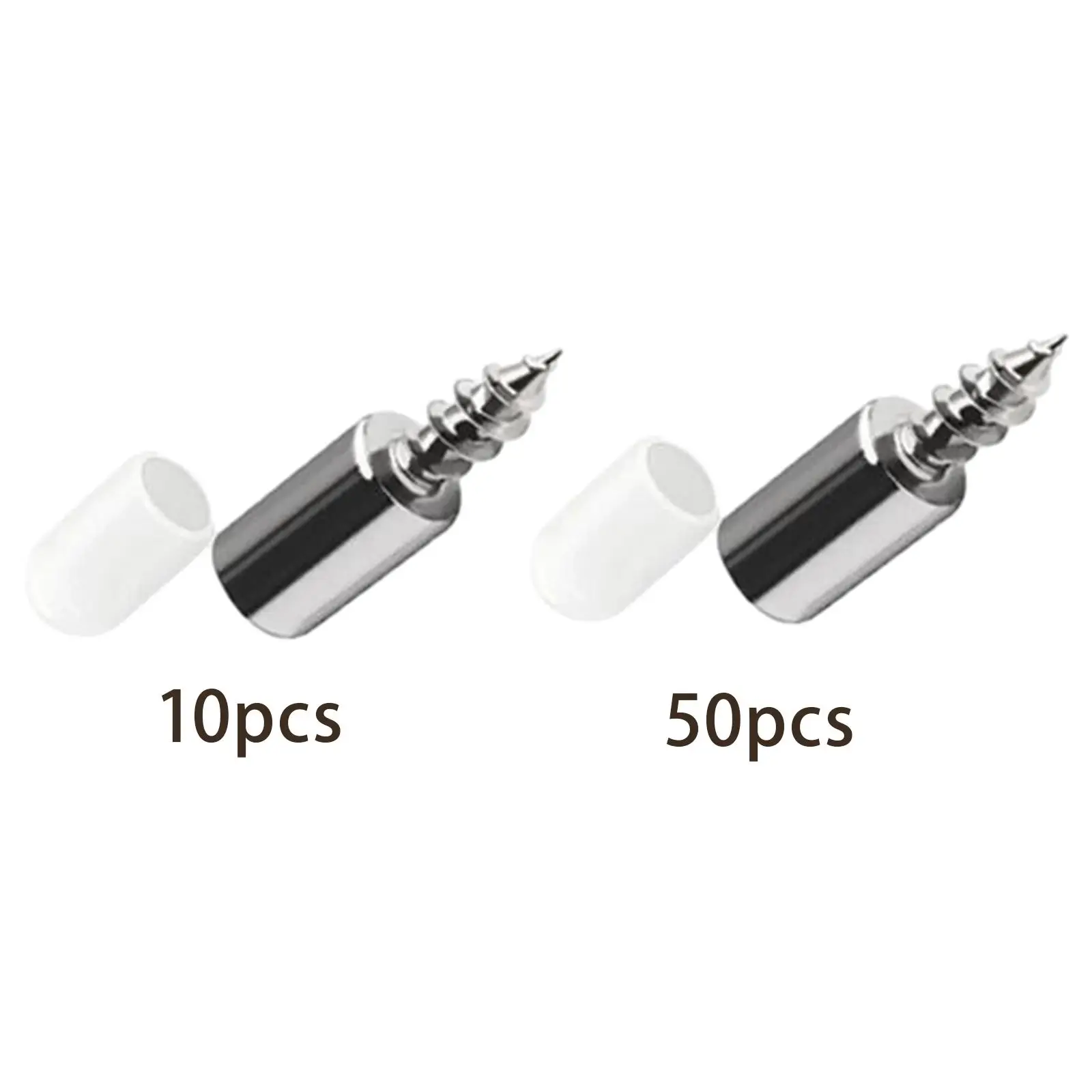 Self Tapping Screws Non Punching Clapboard Holder with Non Slip Silicone Sleeves Self Drill Screws for Cabinet Cupboard Shelf