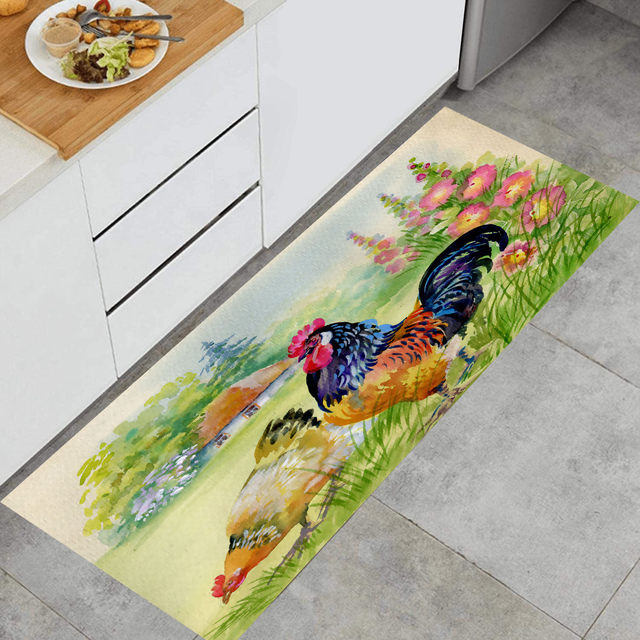 Sunflower Farm Rooster Comfort Floor Mat from Laural Home