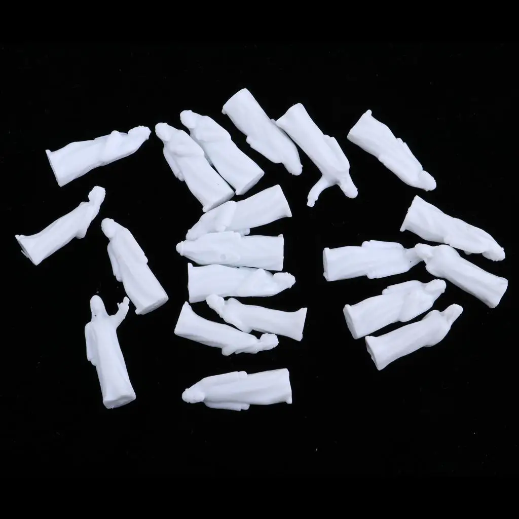 20Pcs Layout Z 1:200 Passenger Figure Arabian Model  Scenics