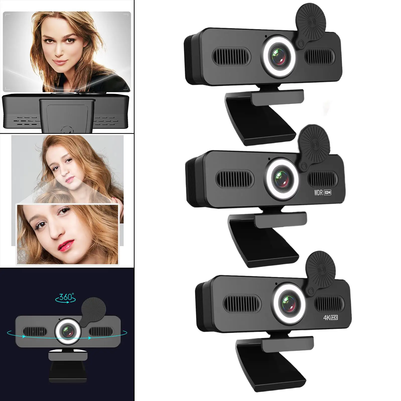 USB Computer Camera with Web  with Microphone Auto for Video Calling  Learning  Computer