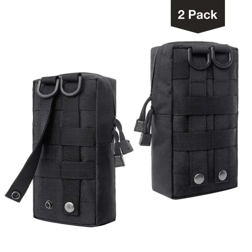 2 Pack MOLLE Gear Pouches Small Tactical Combat Bag Tactical Pouches Attachments Pouch