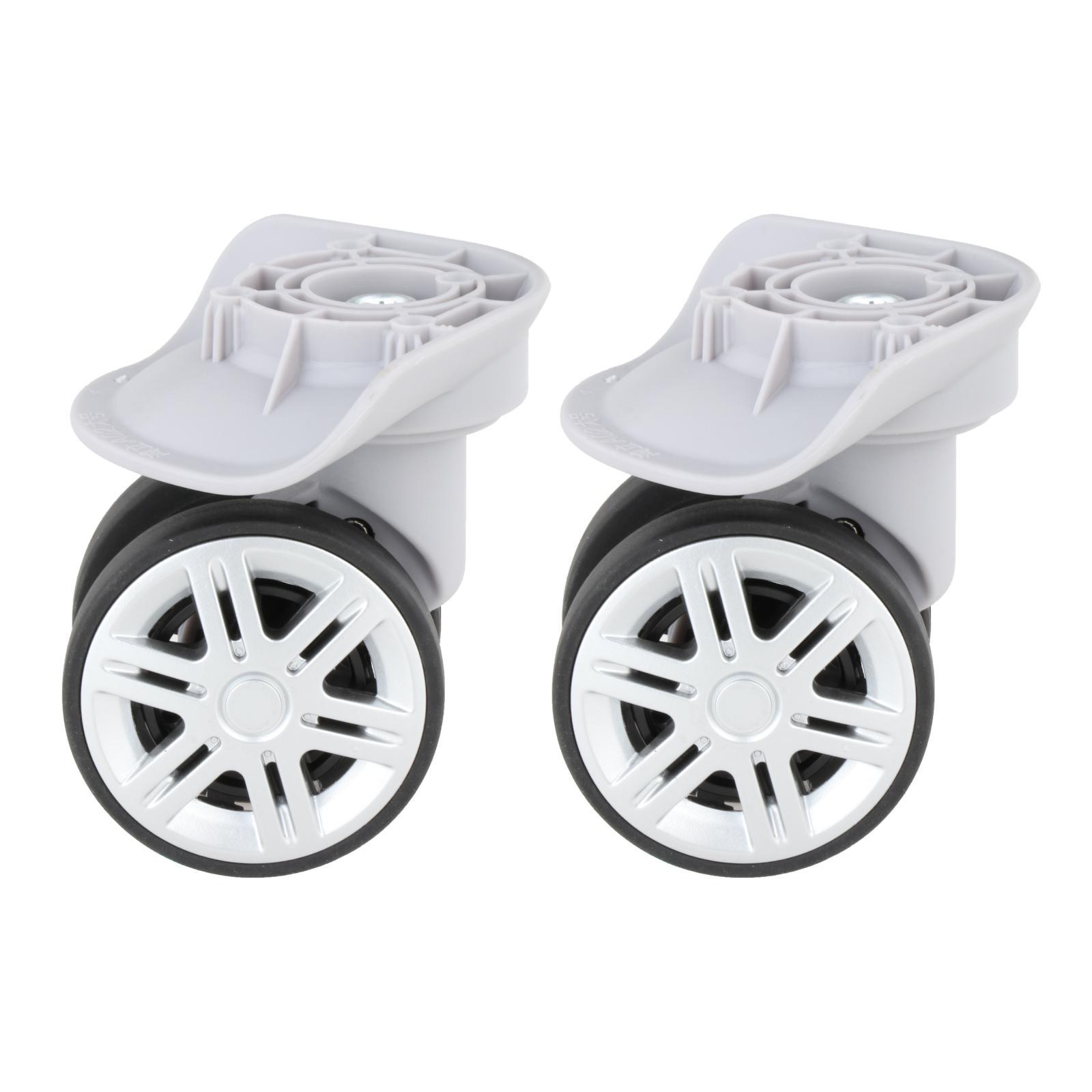 2 Pieces Replacement Luggage Wheels A19 Double Row Roller Heavy Duty Durable Suitcase Wheels Swivel Casters for Travelling Bag