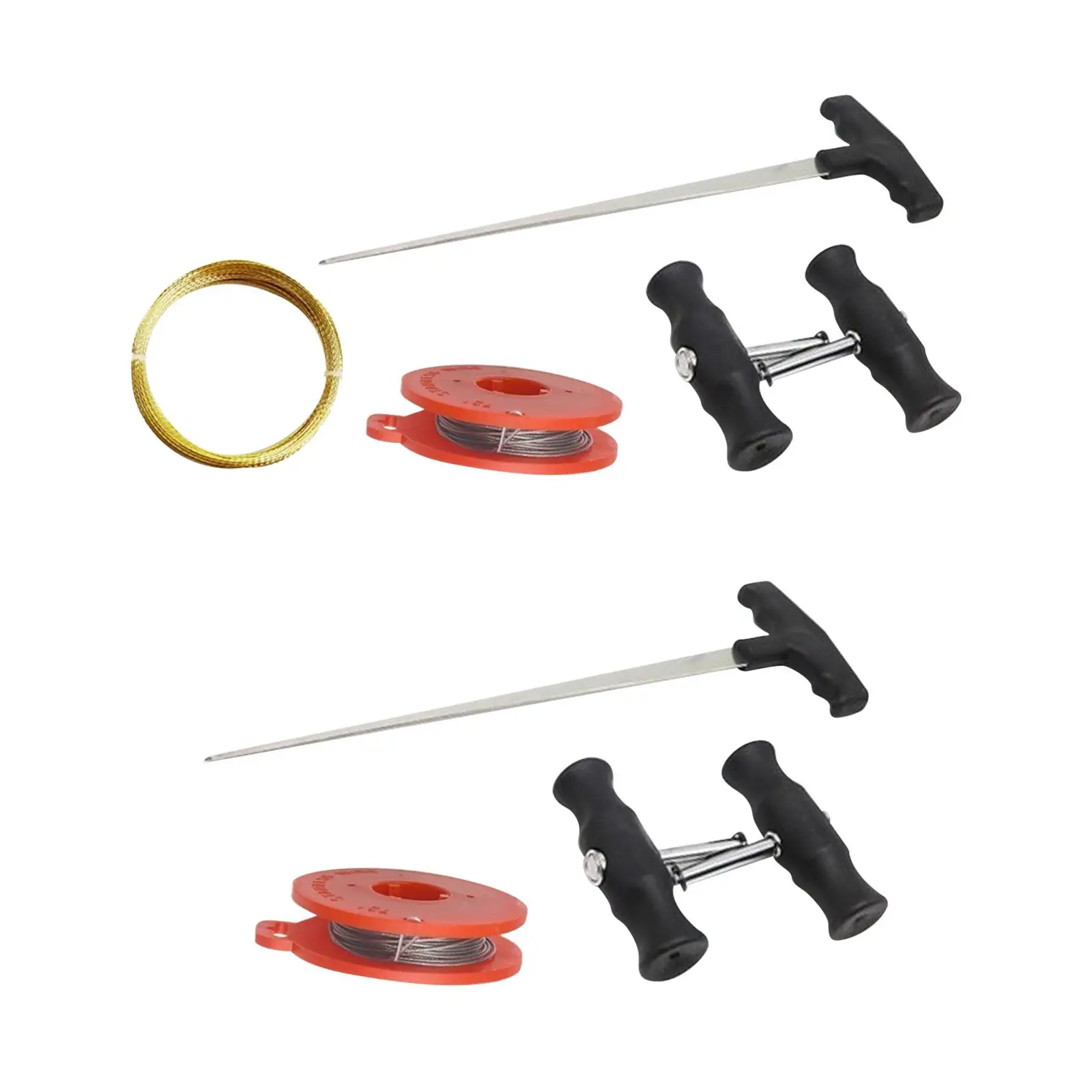 Auto Windshield Removal Tools Set Quality Compact Durable Car Glass Disassembly Non Slip with Steel Wire Wind Glass Remover
