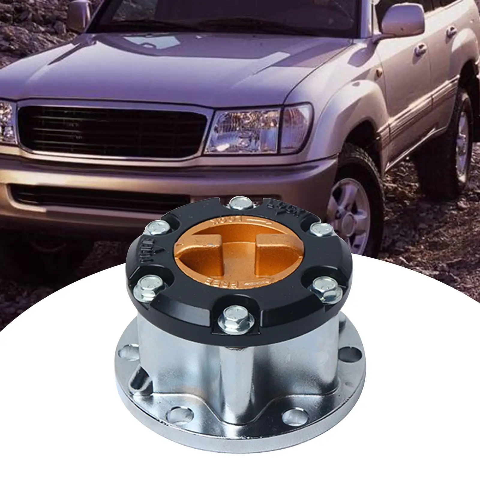Free Wheel Locking Hub 4353069045 4WD Front Hub for Toyota for Land Cruiser Premium Easy to Install Direct Replaces Auto