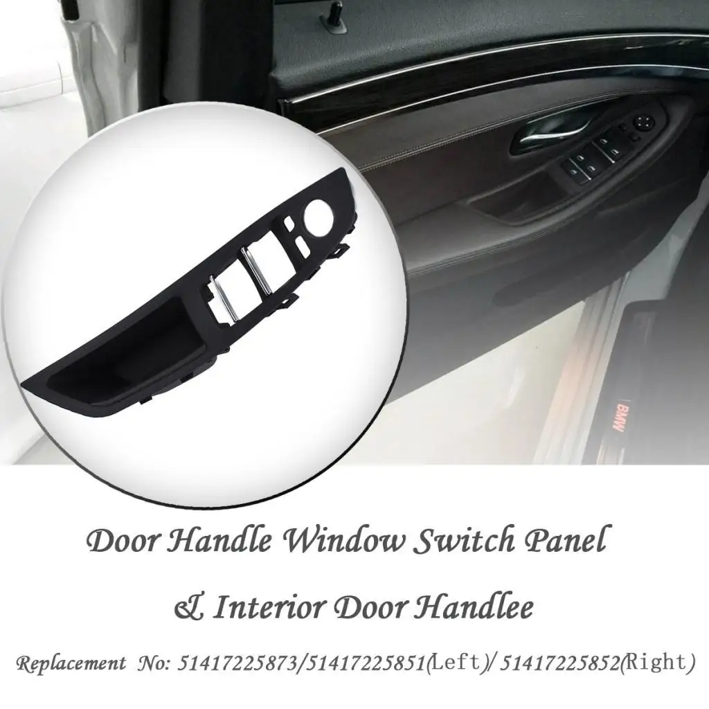 4 Sets Auto Interior handle for door Switch for 520 Black