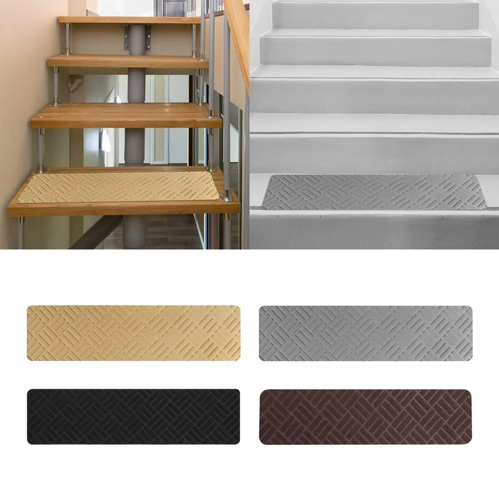 Indoor Stair Rugs Indoor Stair Runners Stair Carpet Treads Strips for Wooden Steps Bedroom Corridor Restaurant Living Room