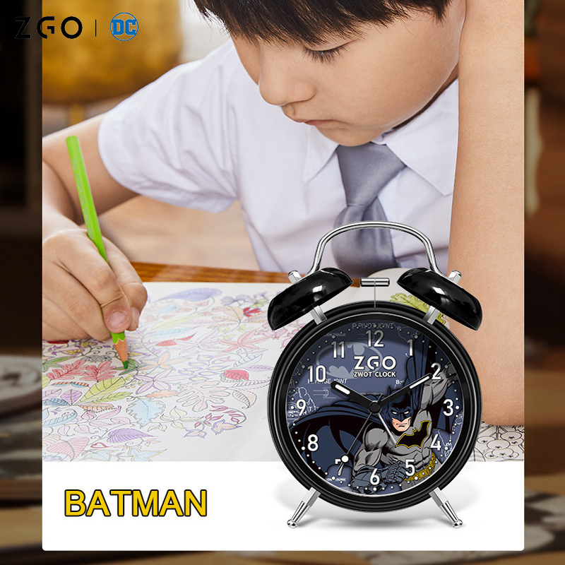 Reloj despertador de Batman para niños, esfera de dibujos animados con  retroiluminación LED, despertador de Metal, decoración de dormitorio de  niño, despertador de escritorio| | - AliExpress