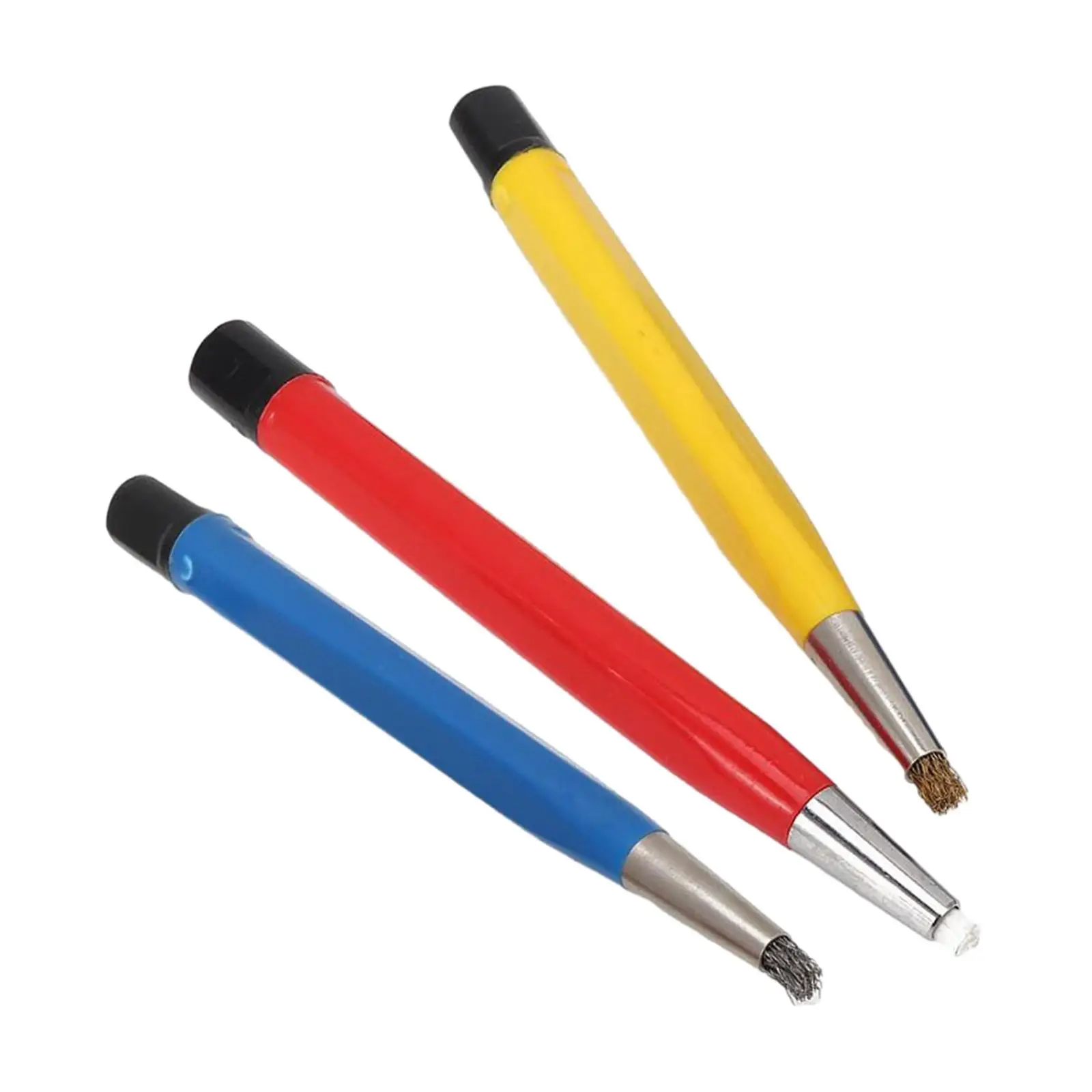 3Pcs Scratch Brush Pen Set Removing Corrosion Rust Clean Tool Watch Repair Dirt Remover for Jewelry Electrical Circuit Boards