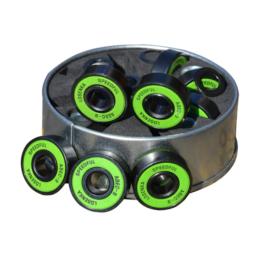 Precision Skateboard Bearings | -9 Bearing for , Longborad, Inline Skates, Roller Skates, Scooters