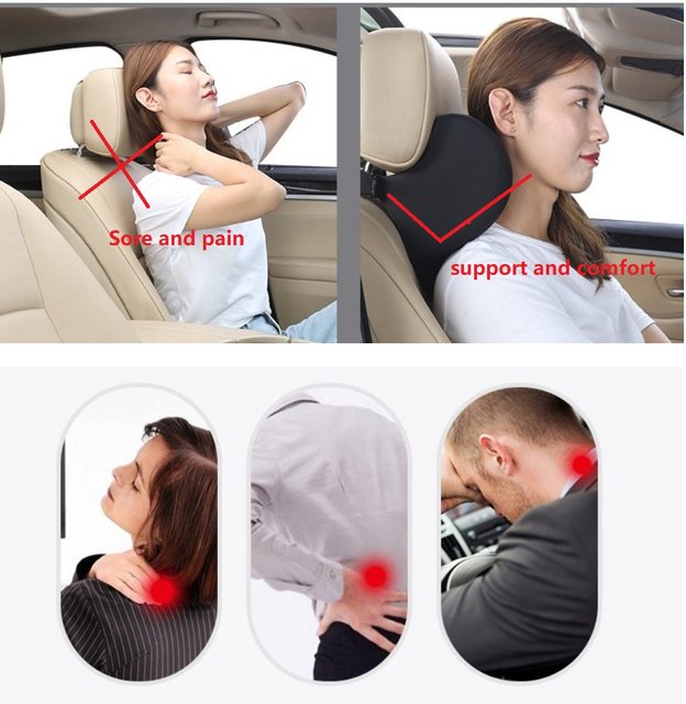 Car Lumbar Pillow driver Travel Pillow Bestrest Memory Foam Low Back Pain Lumbar  Pillow Car Accessories Relief Drive Pain - AliExpress