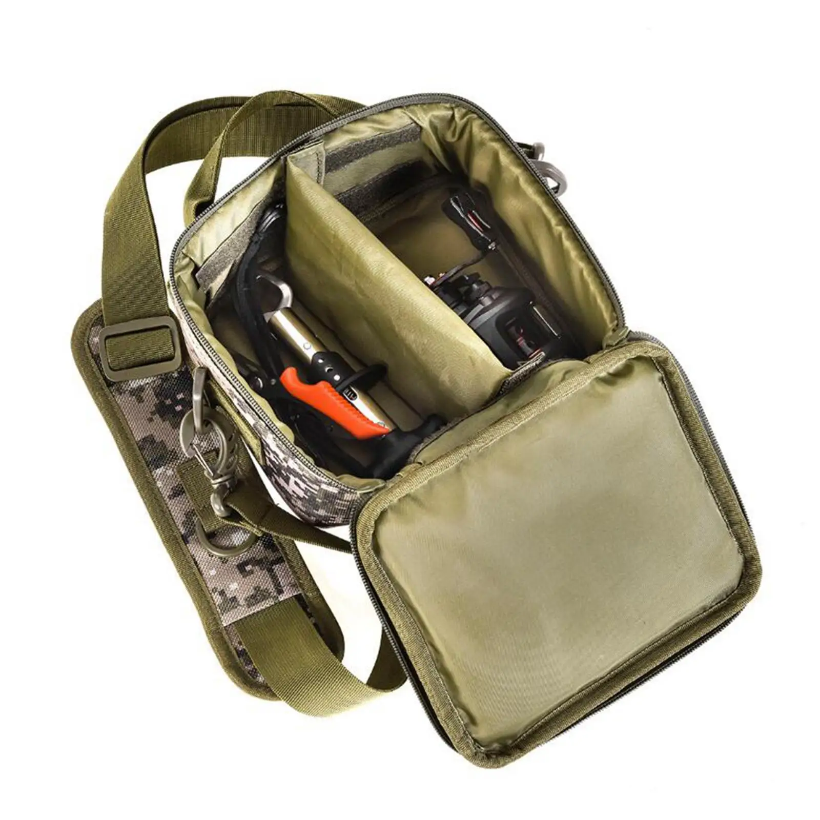 Fishing Reel Storage Bag Waterproof with Adjustable Shoulder Strap Oxford Cloth