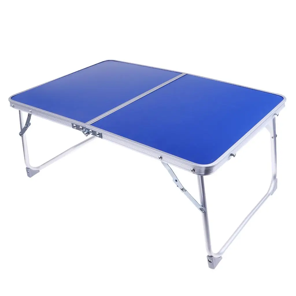 Aluminum Camping Folding Table Breakfast Serving Bed Tray Portable Picnic Table for Camping Hiking Outdoor Tools