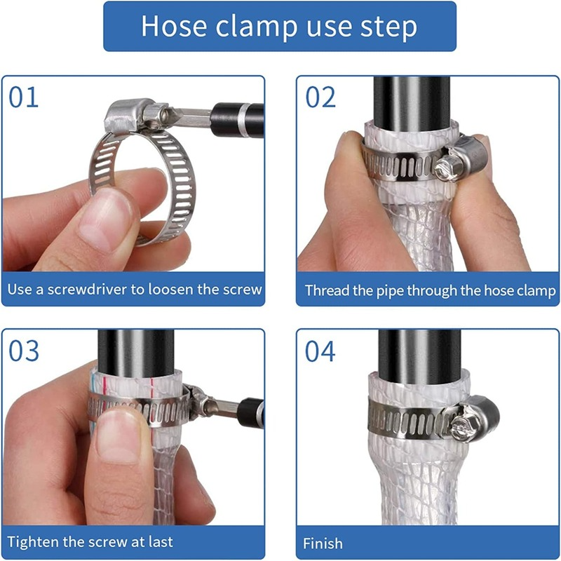 Clamp Set, Automotive Pipes Clip, Fixed Tool, 6mm-51mm, 80Pcs