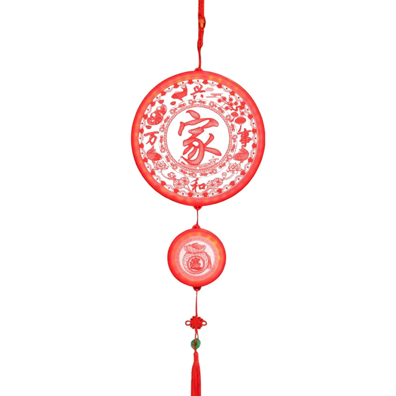 Chinese Spring Festival Light New Year Decor Pendant 3D Indoor Party Window