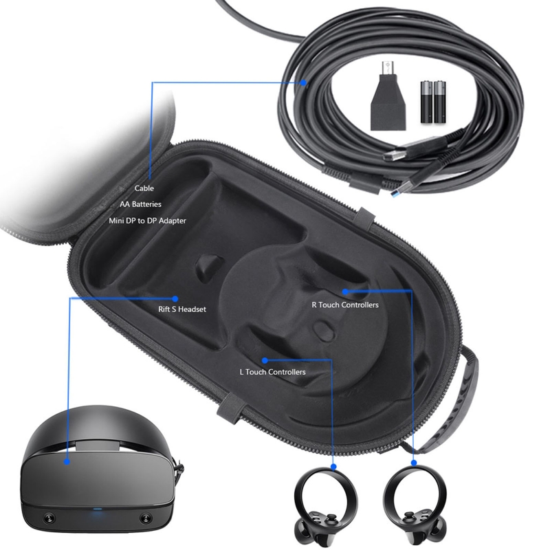 saco de armazenamento para oculus rift s vr gaming headset