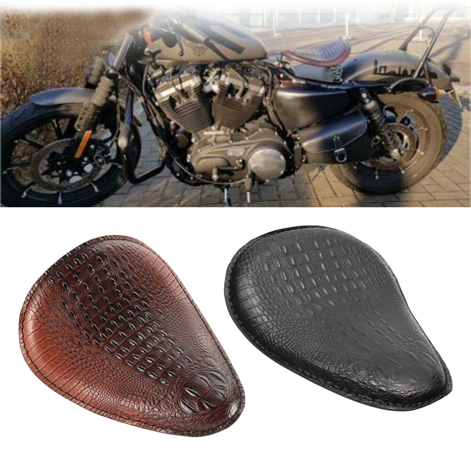 Motorcycle  Seat for    Custom Chopper Bobber Saddle Seat Brown