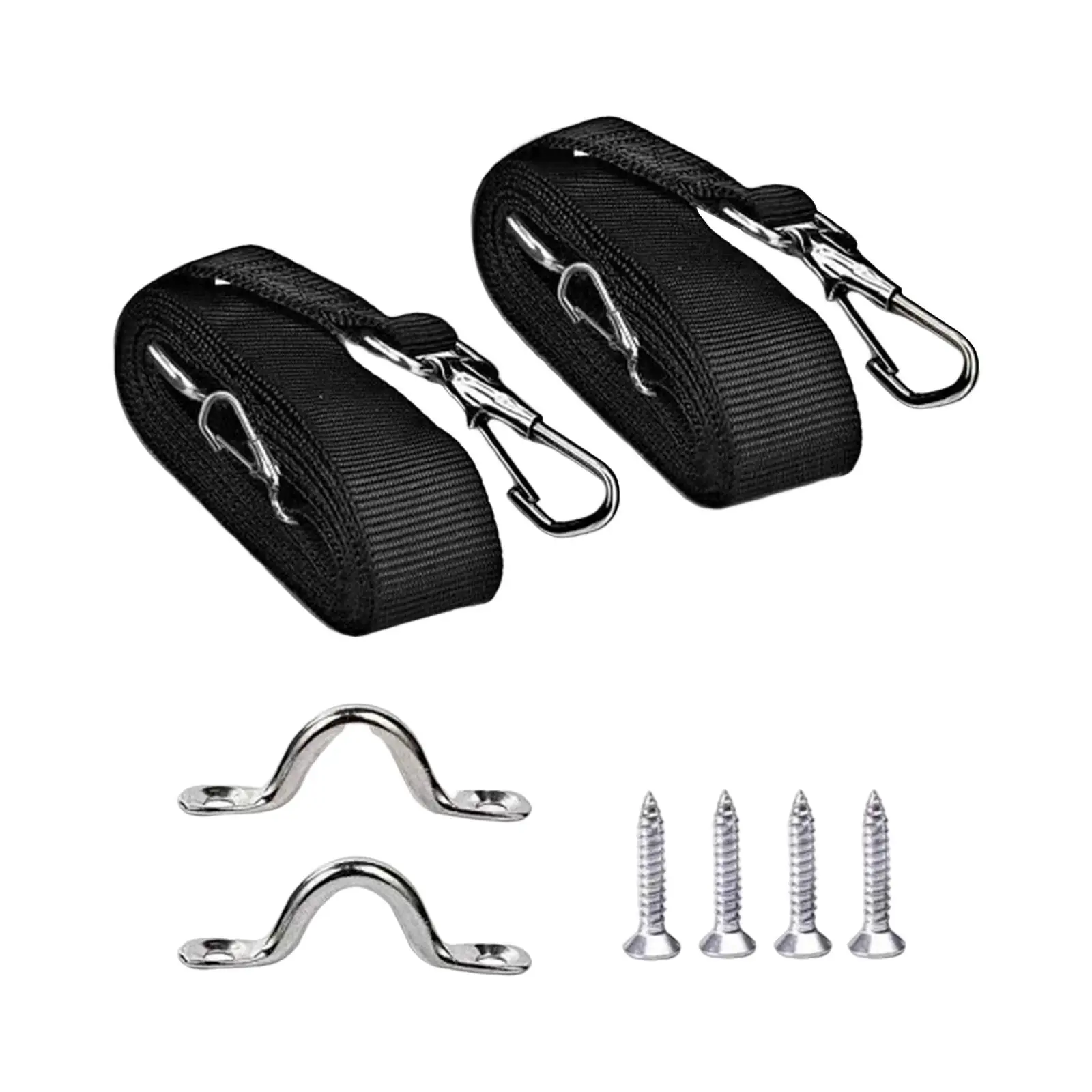 2Pcs Adjustable Bimini Top Straps Eye Straps with Loops Hook Boat Awning Hardware Accessories Boat Cover Straps for Boat