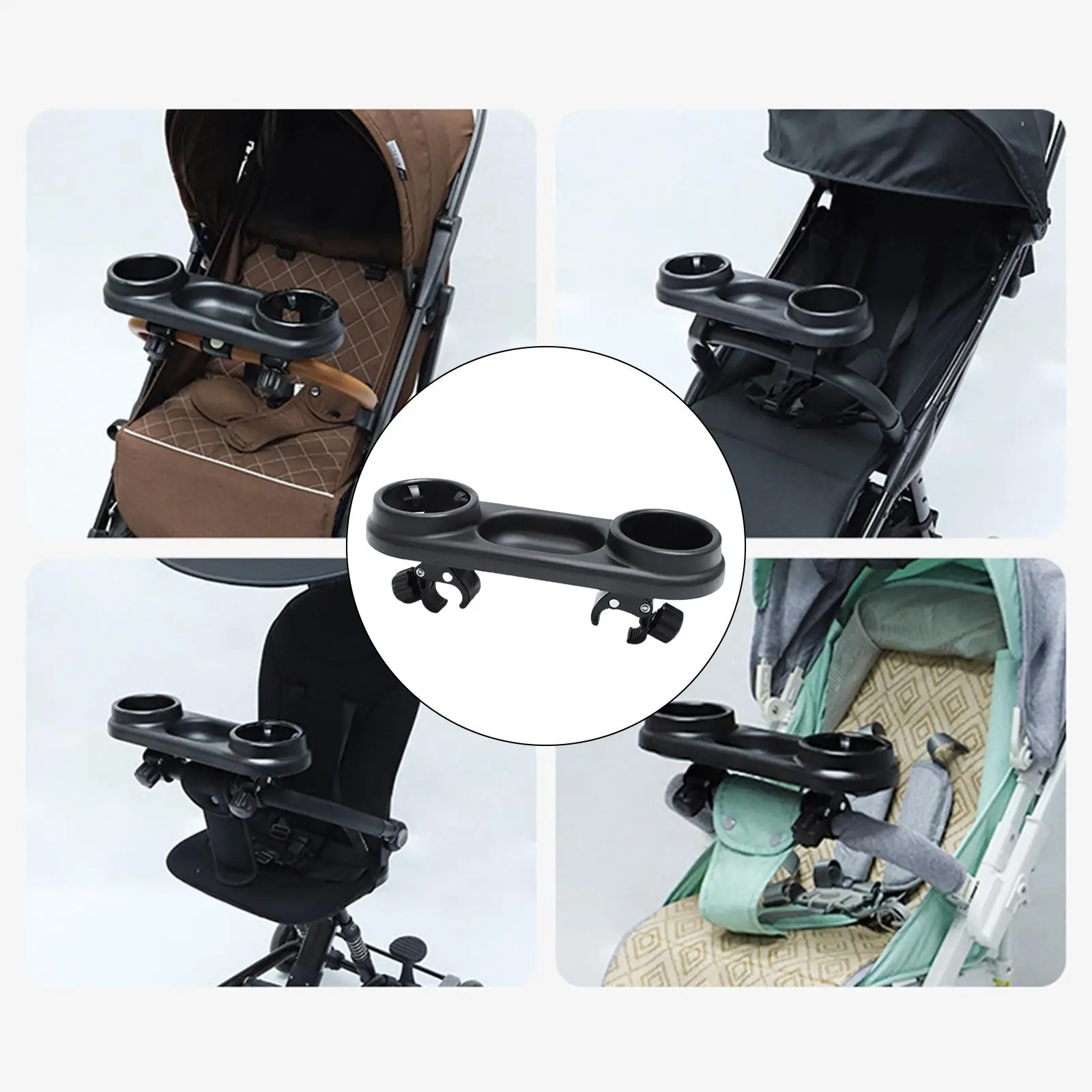 Stroller Tray Snack Tray and cup Holder, Professional Made of ABS 