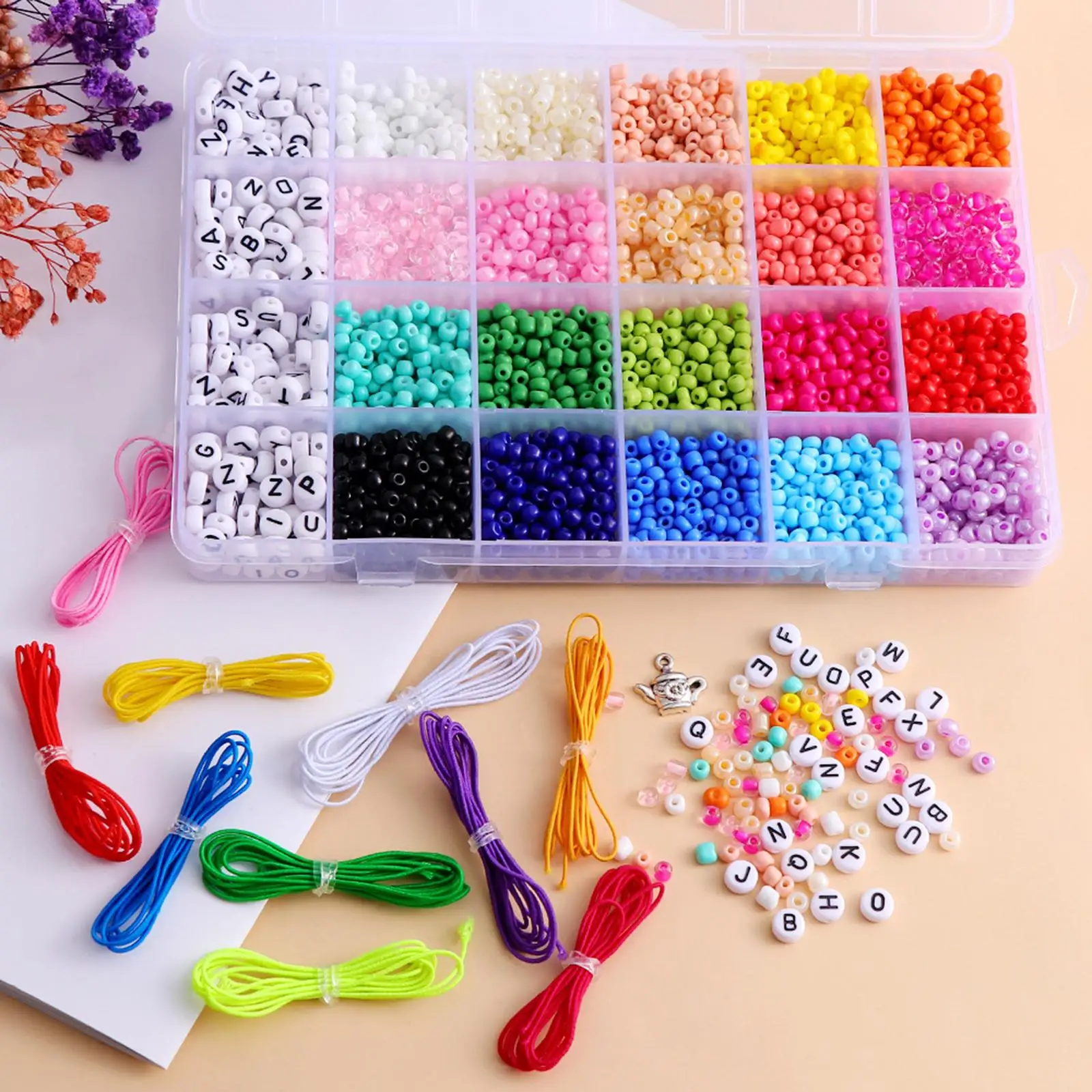 4/6 Mm Spacer Beads Set Loose Beads for Jewelry Making DIY