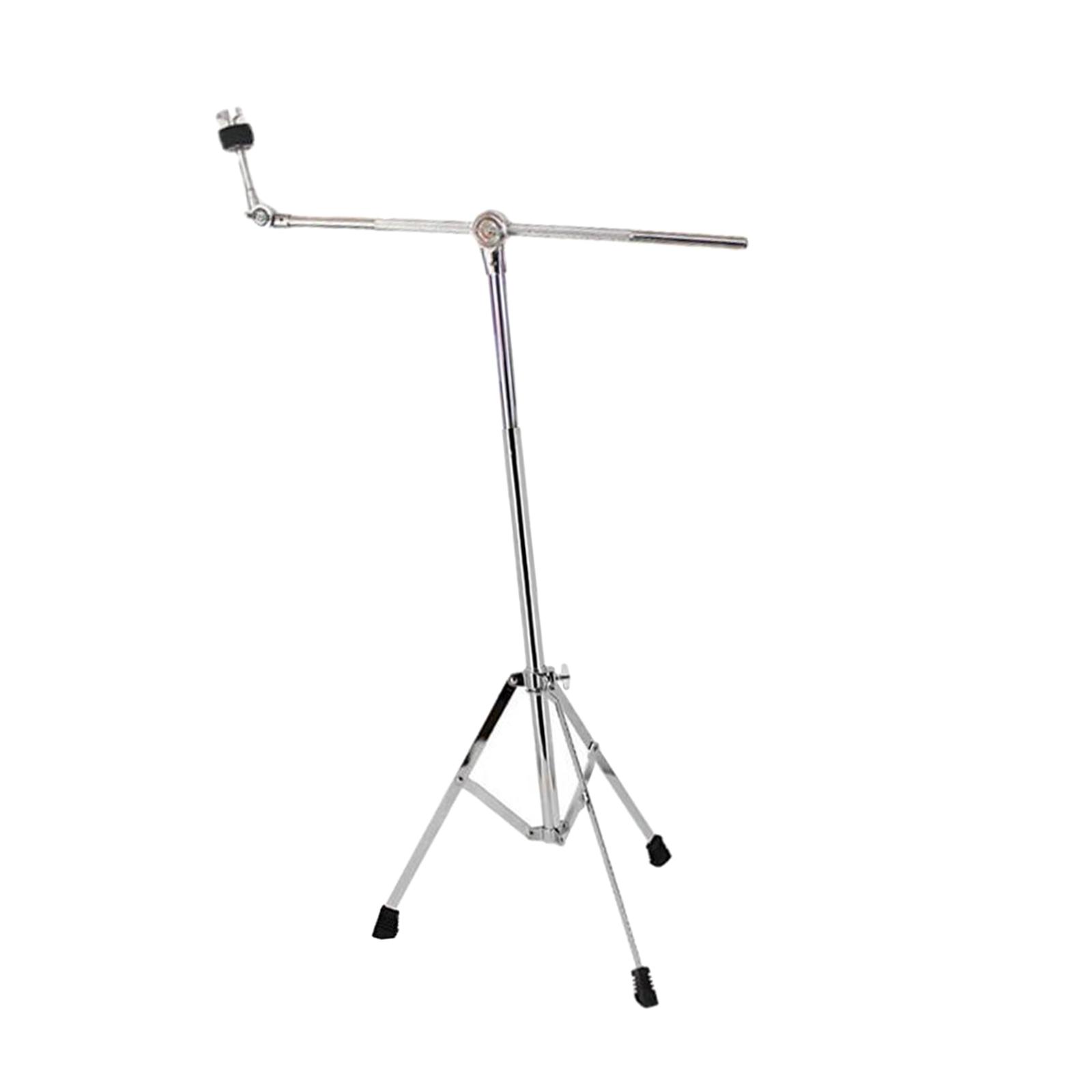 Percussion Floor Cymbal Stand Holder Adjustable Accessory Portable Heavy Duty Metal Tube Professional Universal Easily Carry