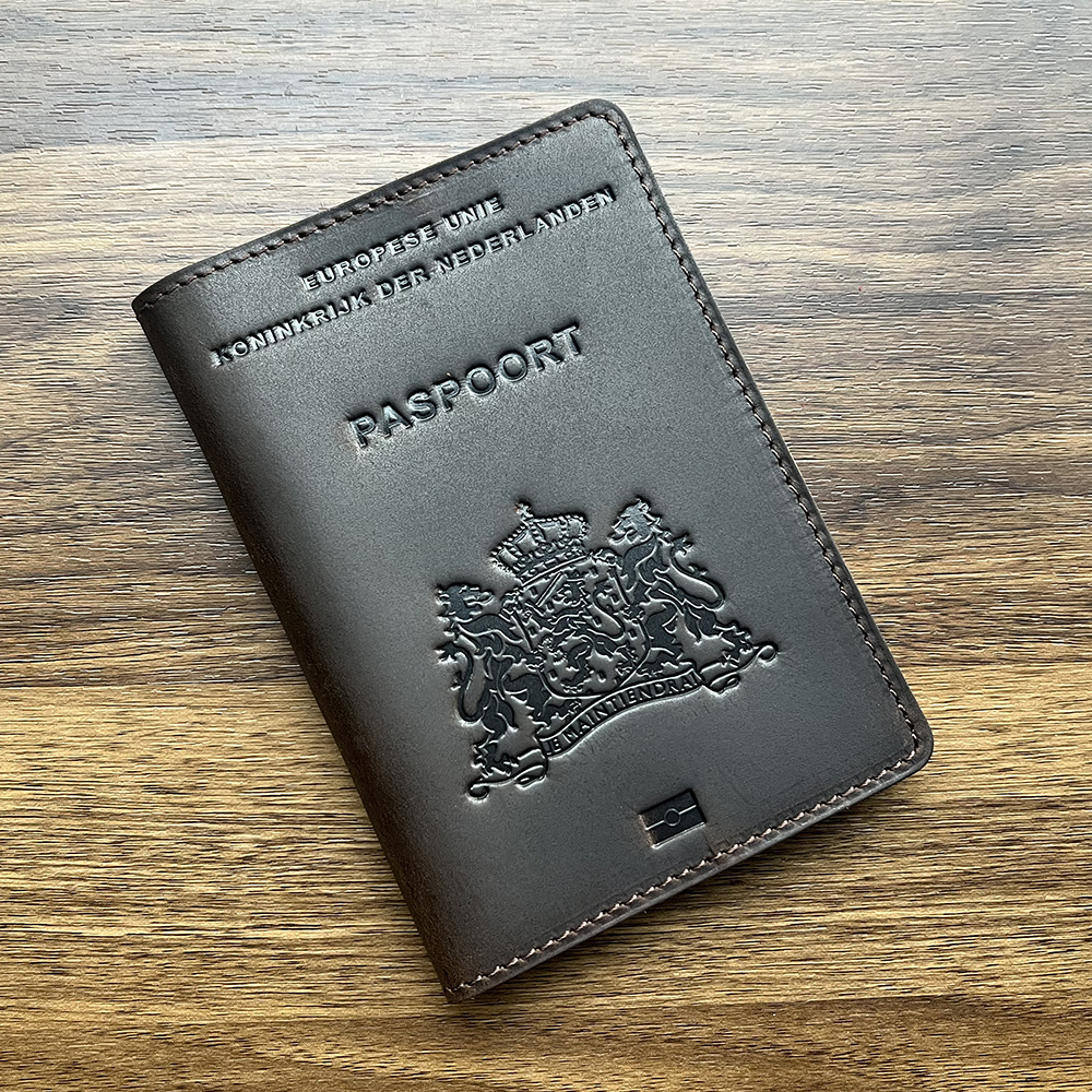 Leder Nederlands Passport Cover Men Leather Travel Passport holder nederland Business Travel Paspoort Hoesje – Detail 5