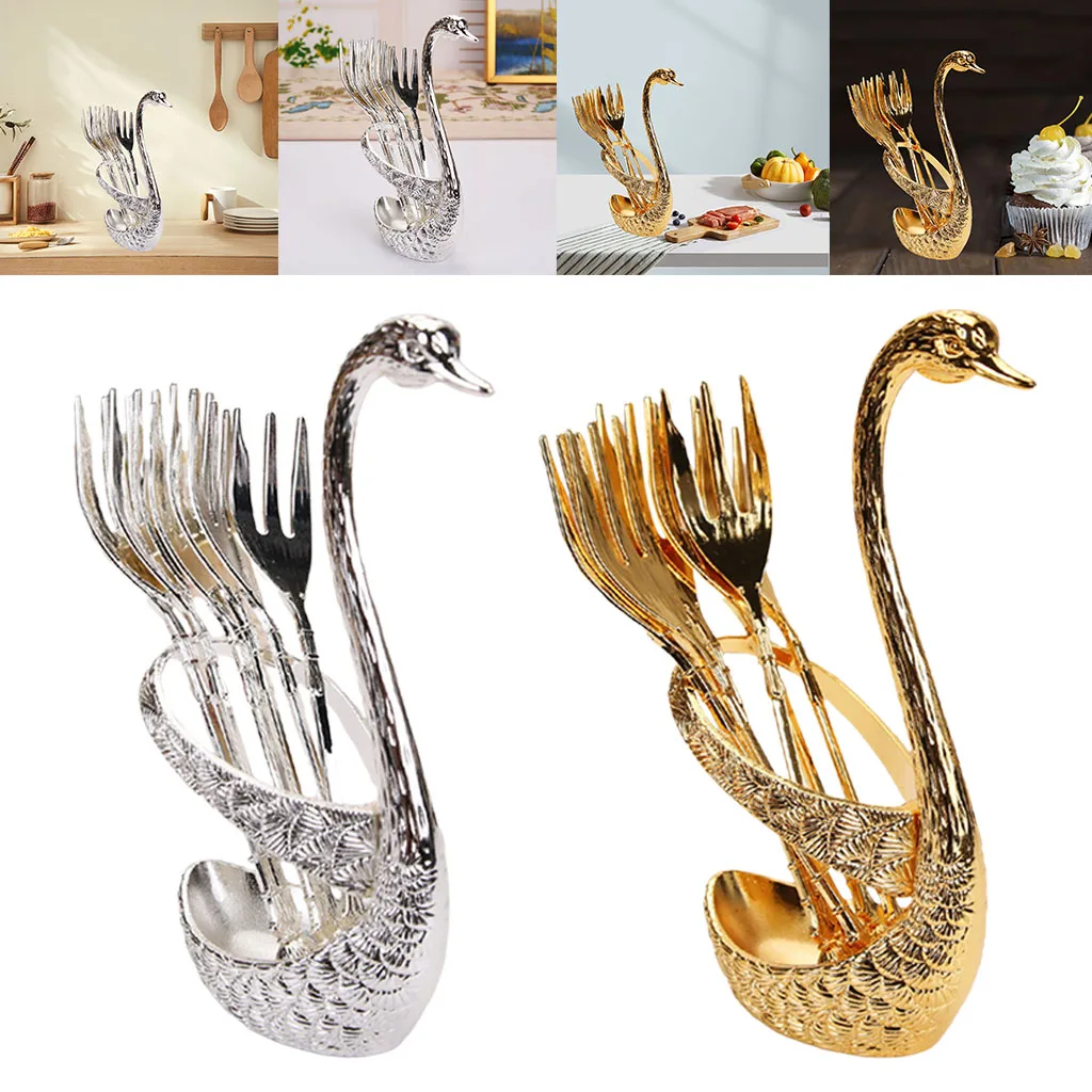 Swan Dinnerware Set Creative Decorative Swan Base for Fruit Home Birthday