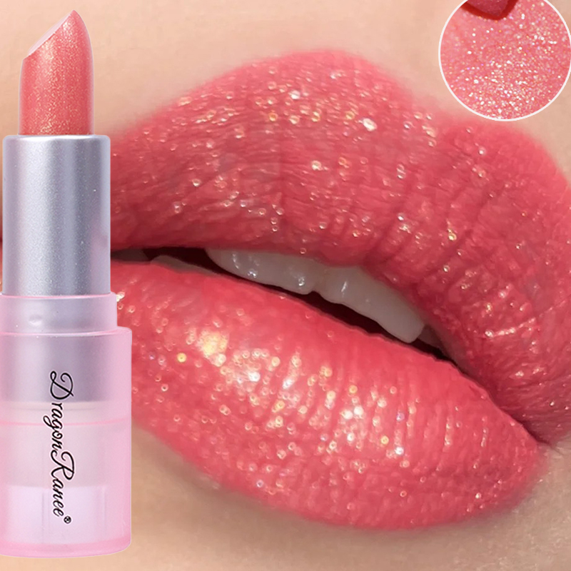 Best of 6 Colors Waterproof Diamond Glitter Lipstick Long Lasting Moisturizing Shiny Pearlescent Nude Red Lipsticks Lips Makeup Cosmetic Reviews & Tips